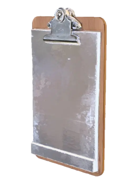 Clipboard Blank Page - Note 3D-model, gegenereerd door AI