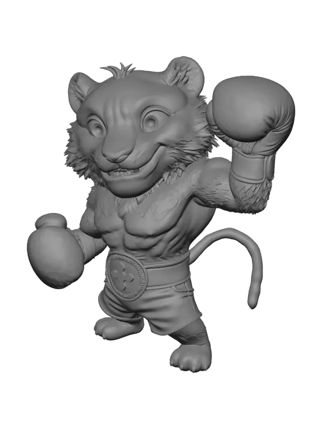 3D model for Boxing Tiger
