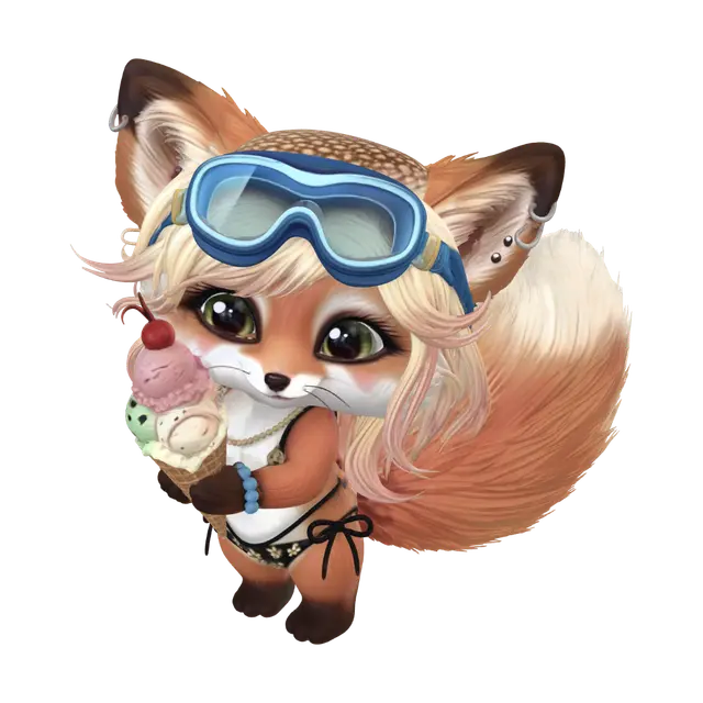 3D model for Sundae Fox