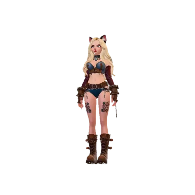 Wildcat Vanguard 3D model, vytvořený pomocí AI