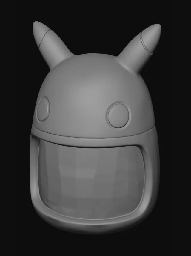 3D model for 一个适合38灯皮卡丘的灯罩