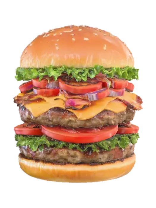 Stacked Delight, #food# - Cream 3D model, vytvořený pomocí AI