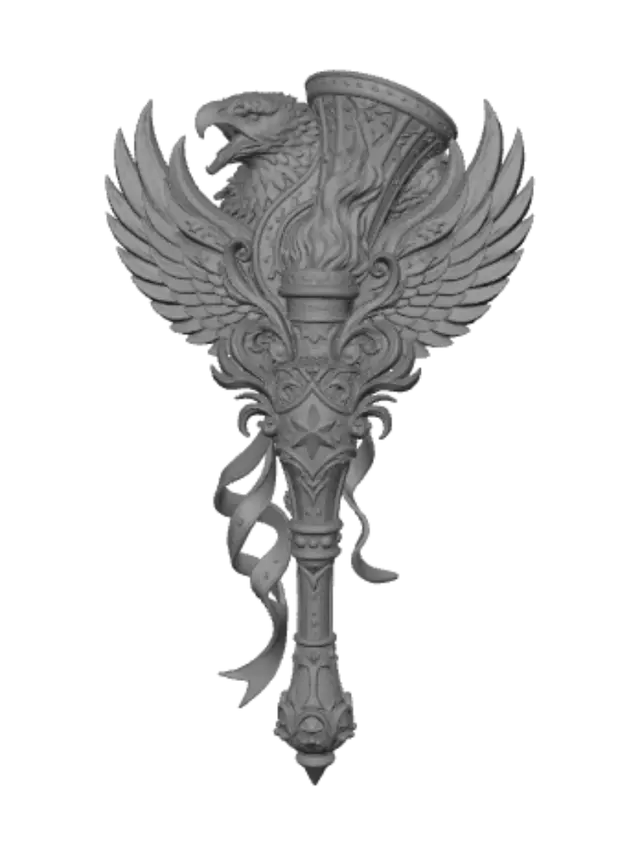 3D model for Patriotic Phoenix Scepter