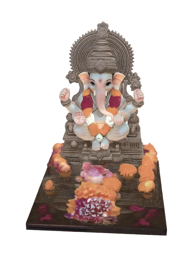 3D model for Ganesha Idol in Floral Glow