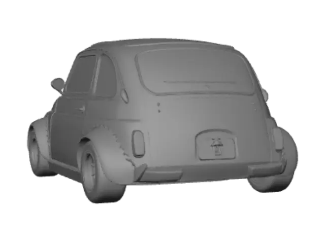3D model for Fiat 500 Abarth Race Car