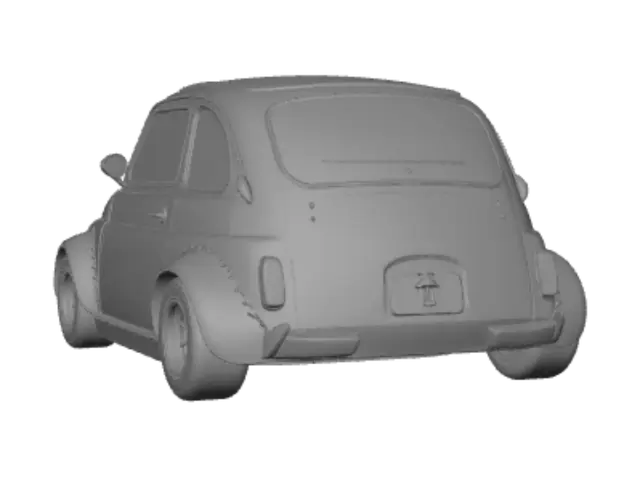 3D model for Fiat 500 Abarth Race Car
