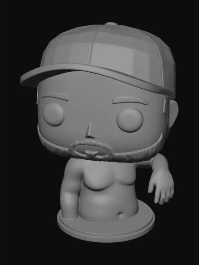 3D model for Haz un funko pop imprimible en 3d de esa imagen