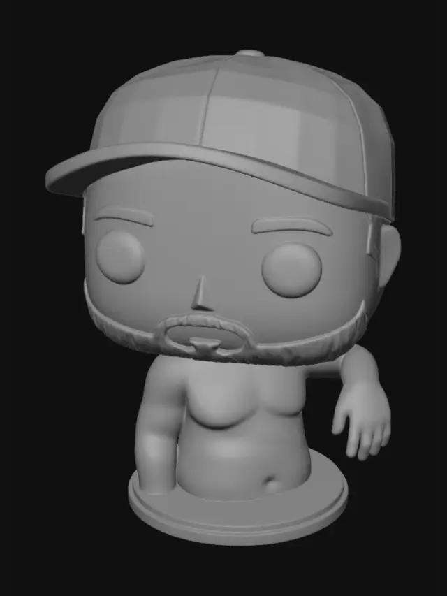 3D model for Haz un funko pop imprimible en 3d de esa imagen