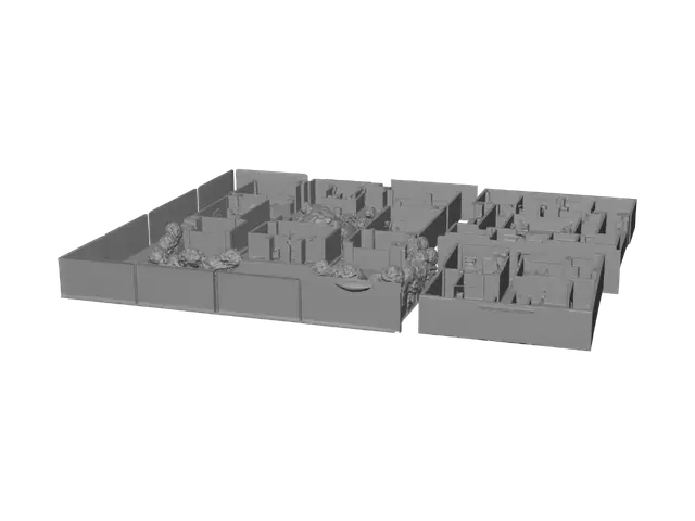 3D model for Haunted Mall Map Overview