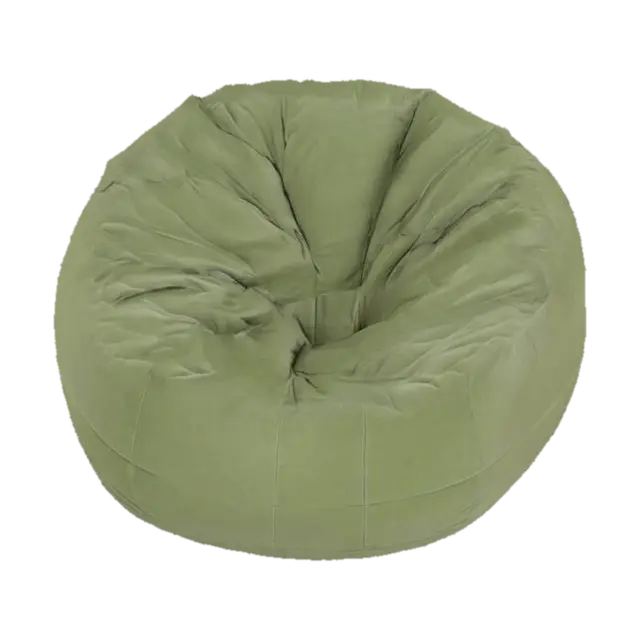 A classic, generously sized bean bag presents an invitingly amorphous form,… - Comfortable 3D model, vytvořený pomocí AI