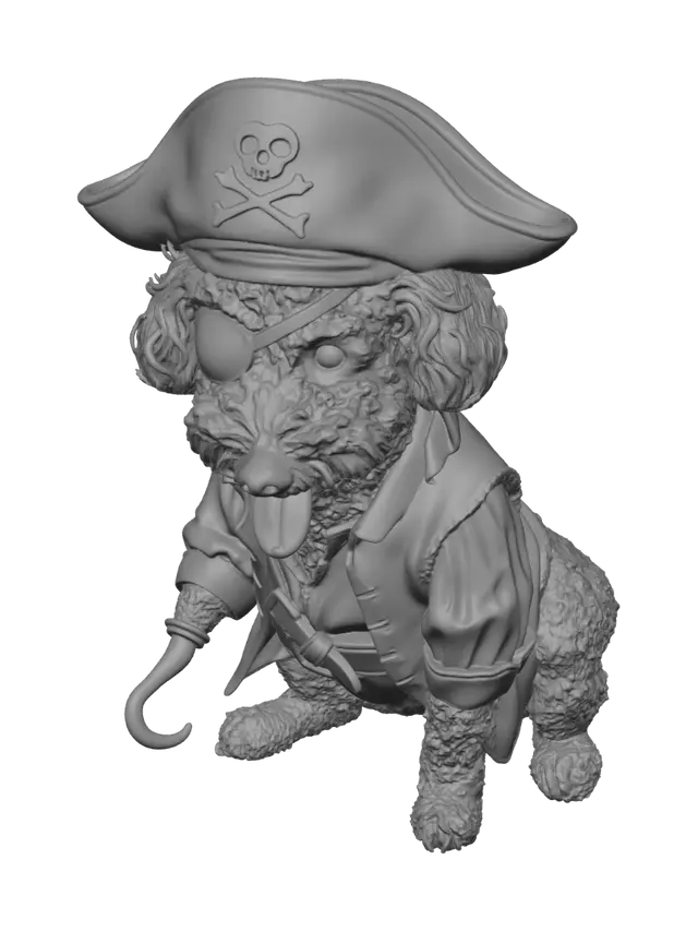 3D model for Captain Paws