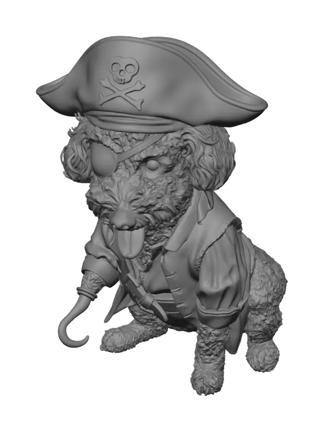 3D model for Captain Paws
