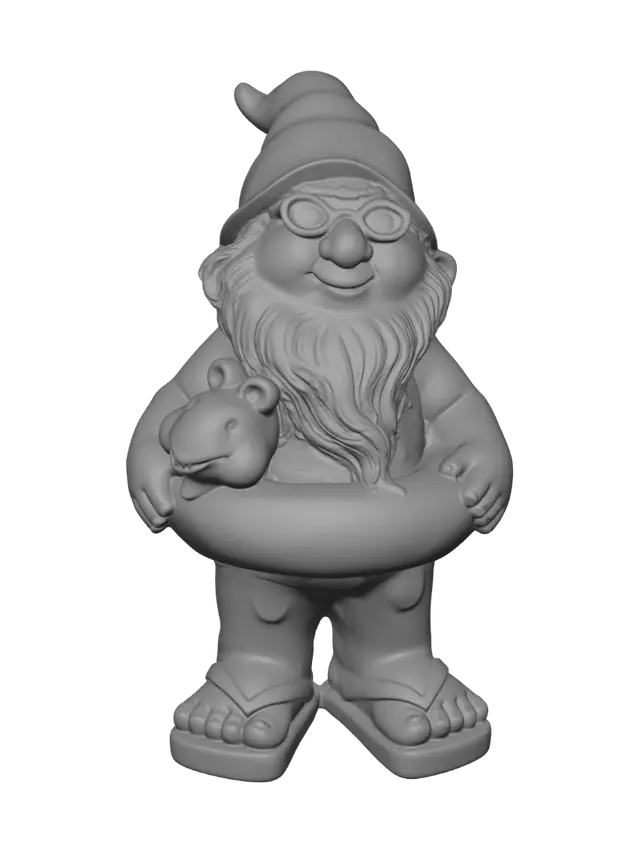 3D model for Lifeguard Gnome with Frog