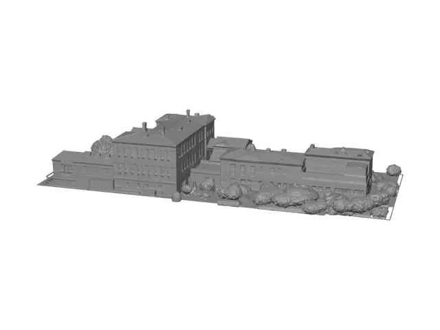 3D model for Red Roofed School Complex