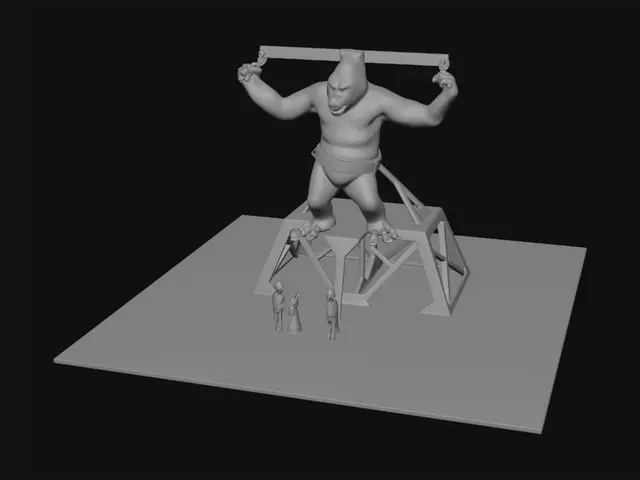 3D model for King Kong on Stage