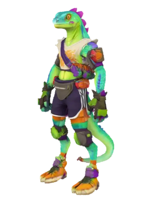 3D model for Lizard Skater Hero