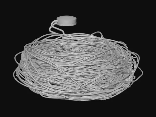 3D model for Coiled Fairy Lights