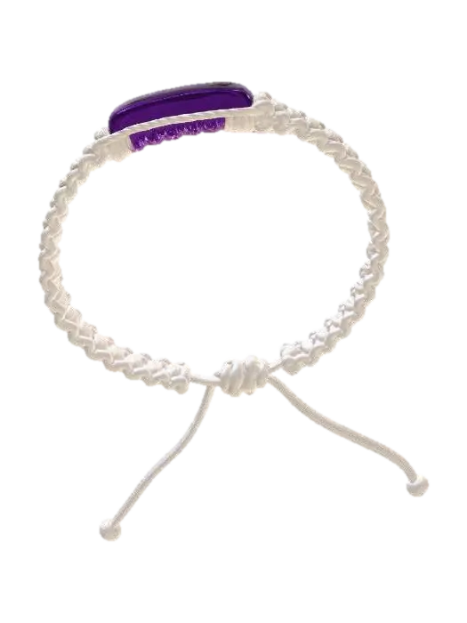 Purple Bead Macrame Bracelet-3D-modell, genererad av AI