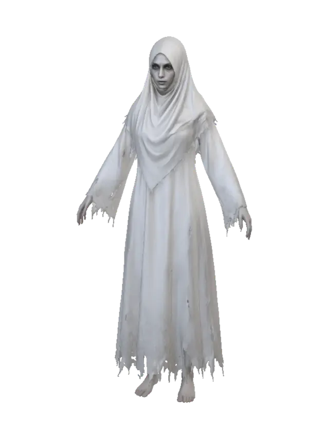 Veiled Apparition 3D model, vytvořený pomocí AI