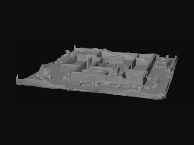 3D model for Ruined Fortress Aerial View