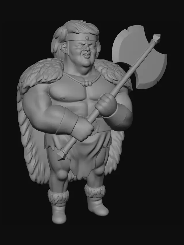 3D model for Frostbound Berserker