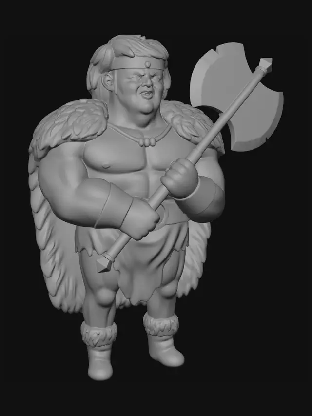 3D model for Frostbound Berserker