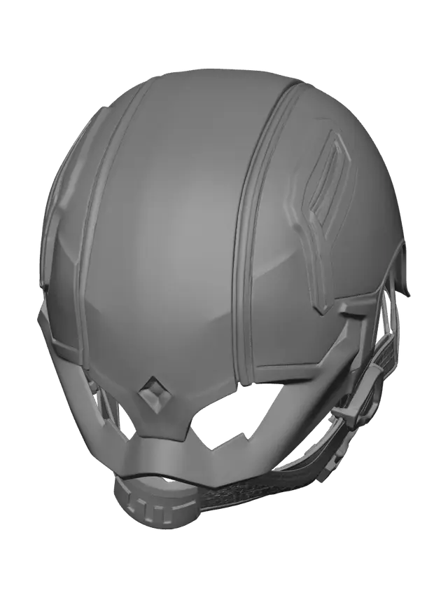 3D model for Low-Poly Captain America