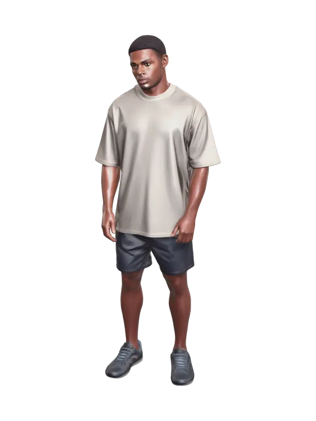Realistic T-Shirt - Mockup 3D model, AI generated