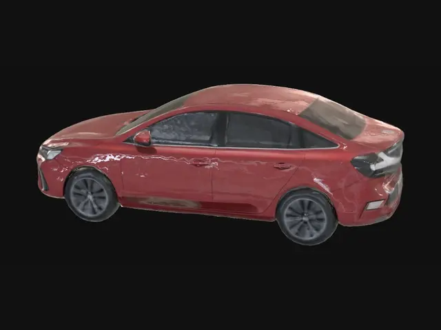 3D model for MG5 Red Sedan