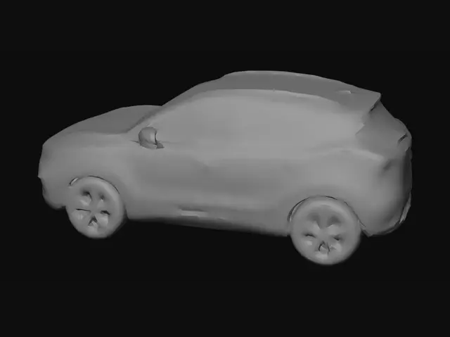 3D model for Blue MG ZX SUV