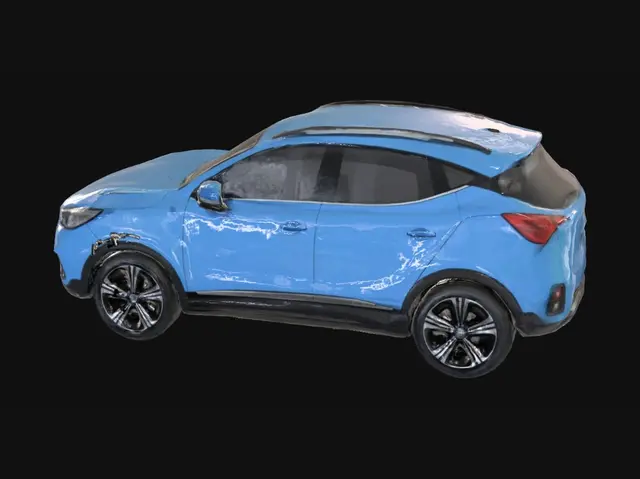 3D model for Blue MG ZX SUV
