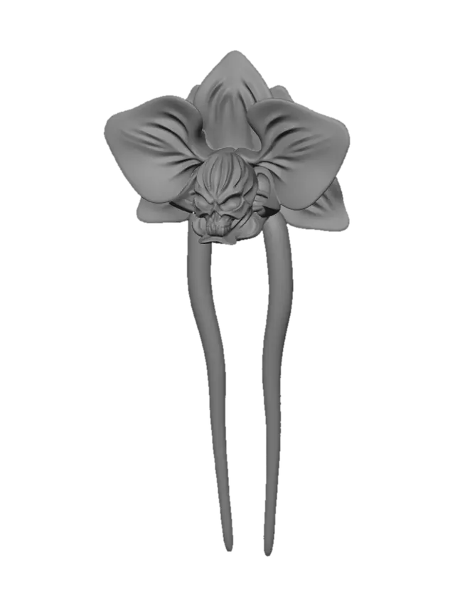 3D model for Pink Skull Orchid