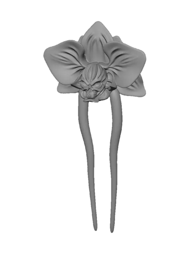 3D model for Pink Skull Orchid
