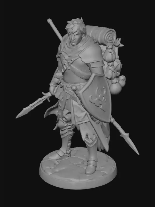 3D model for Darksteel Warden