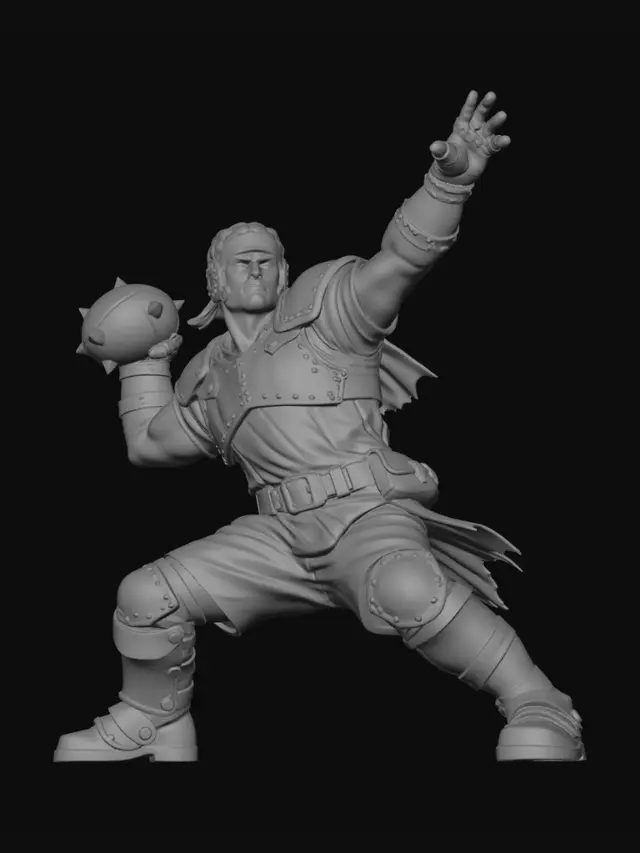 3D model for Spiked Mace Knight