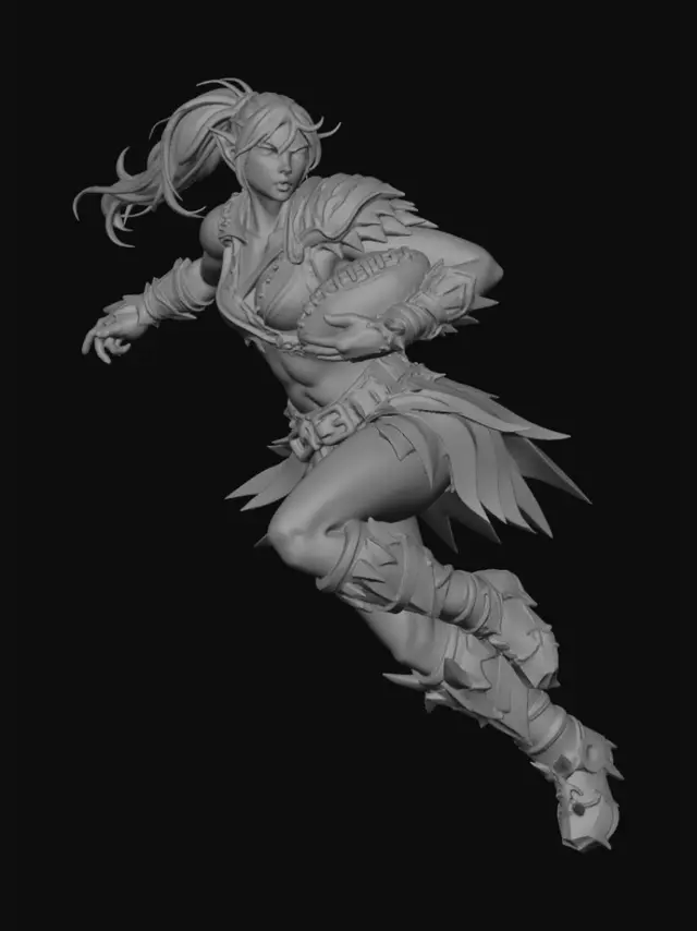 3D model for Emerald Huntress