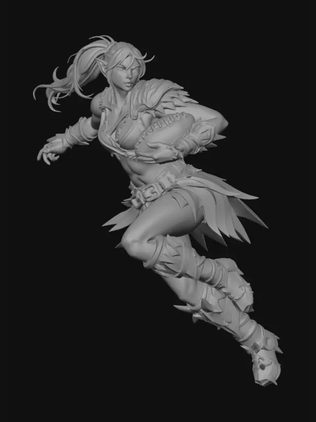 3D model for Emerald Huntress