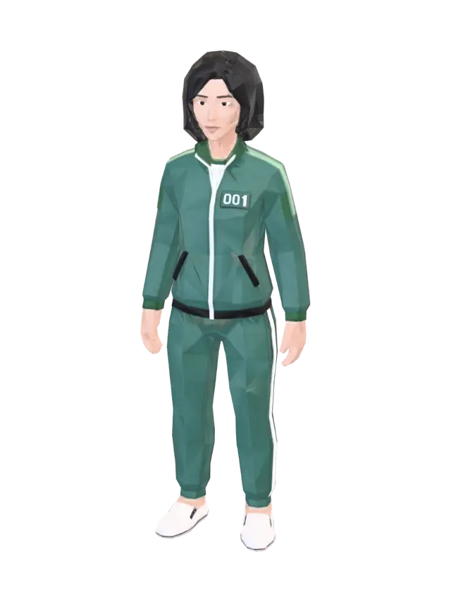 3D model for Player 001 Figurine