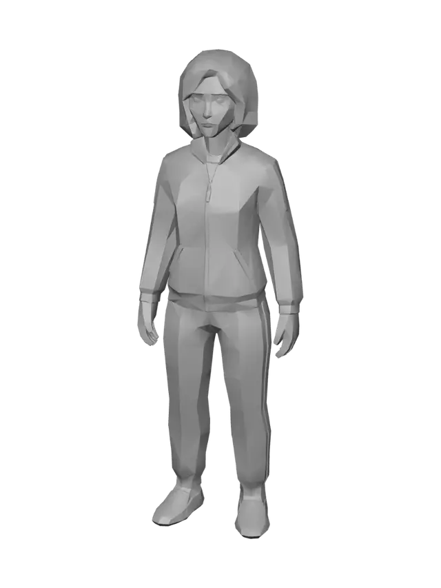 3D model for Player 001 Figurine