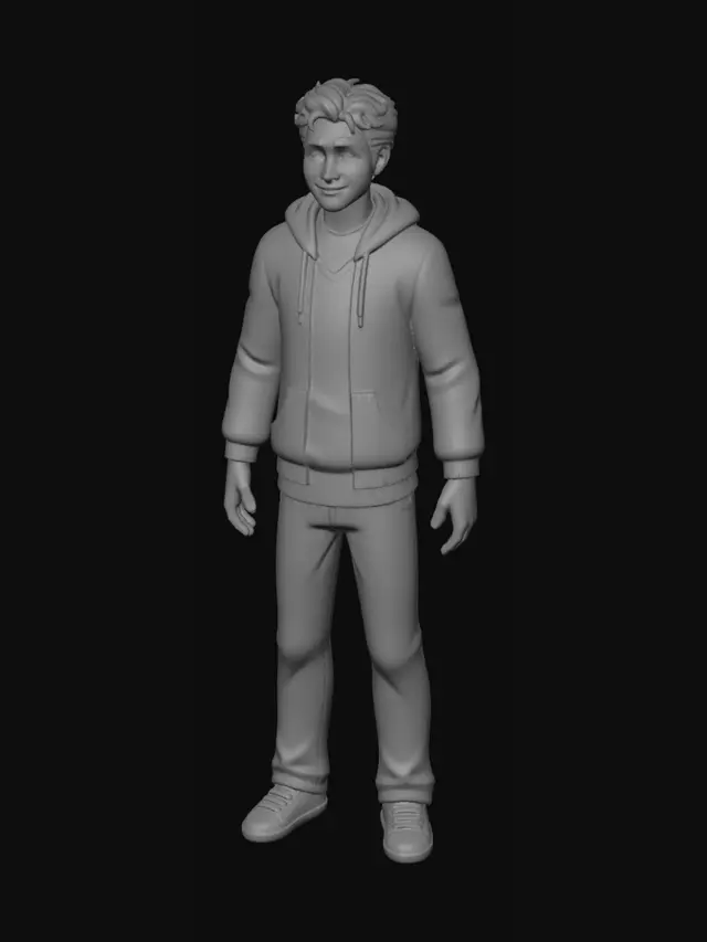 3D model for Blue Jacket Boy