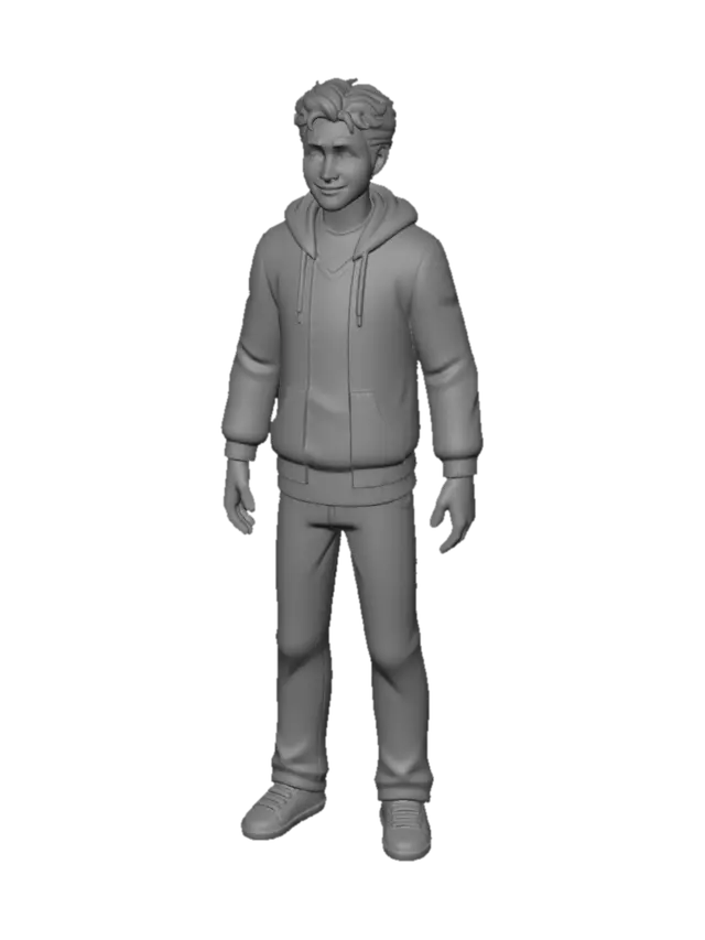 3D model for Blue Jacket Boy
