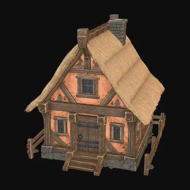 3D model for Thatched Cottage