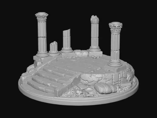 3D model for Ruined Circular Colonnade