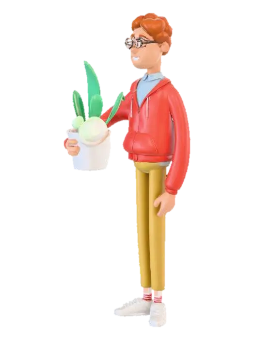 Plant Enthusiast - Hobby 3D model, vytvořený pomocí AI