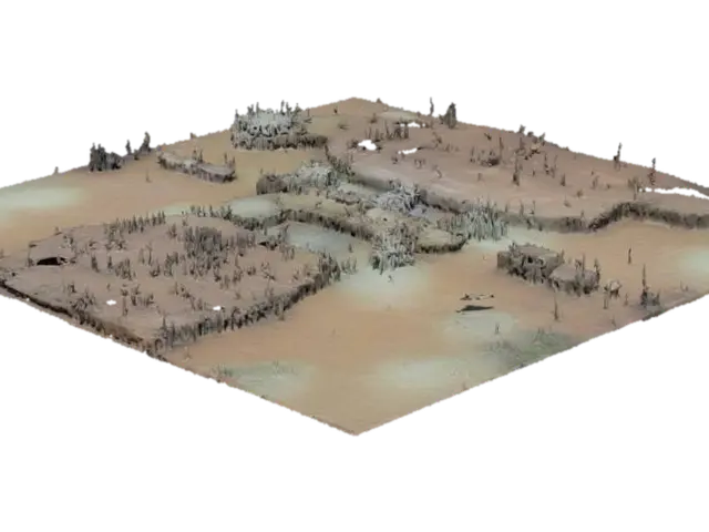 Desert Glow - Rts 3D model, AI generated