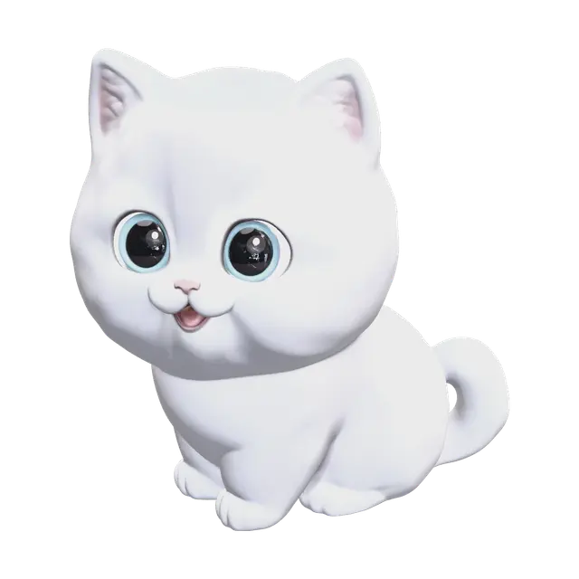 3D model for Weathered Cartooncat