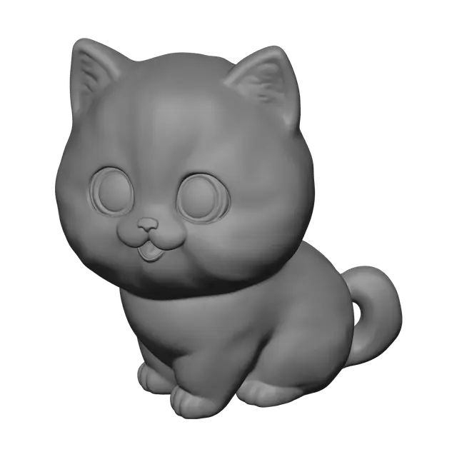 3D model for Weathered Cartooncat