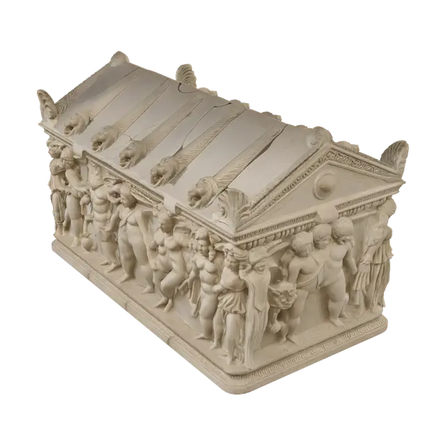 Sarcophagus of Eros - Funerary 3D model, vytvořený pomocí AI