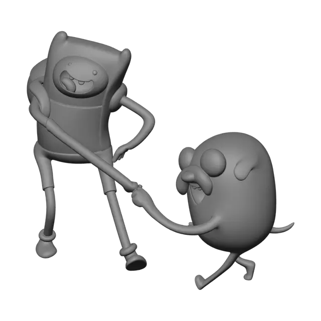 3D model for Finn and Jake Tug of War