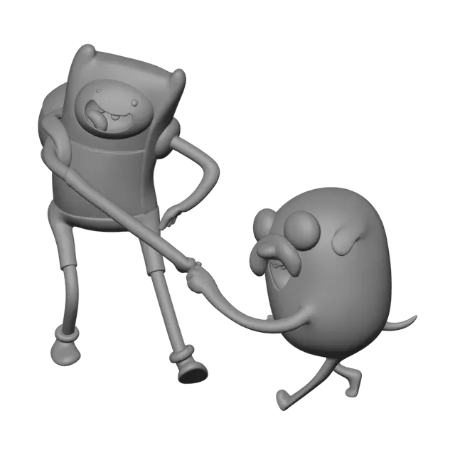 3D model for Finn and Jake Tug of War